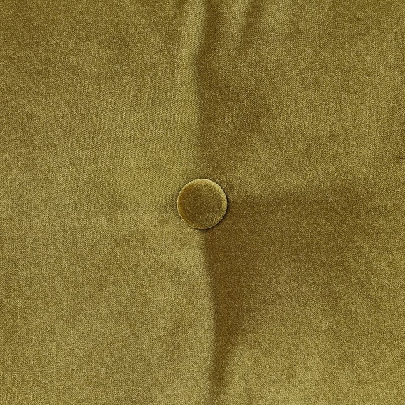 Velvet Oval Shaped Throw Pillow with Tufted Center Green- Threshold Studio McGee - Picture 3 of 4